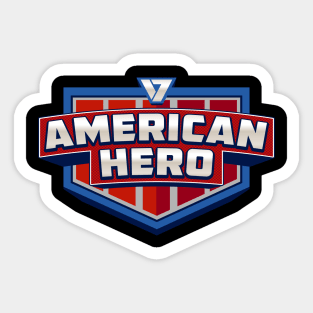 American Hero Logo Sticker